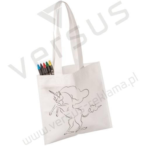 Torba non-woven z kredkami UNICORN