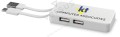 Hub USB Grid z dwoma kablami