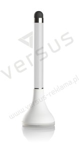 Długopis touch z czyścikiem biały