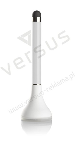 Długopis touch z czyścikiem biały