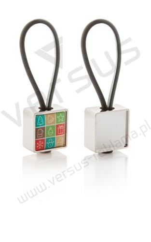 Metalowy brelok Blocky
