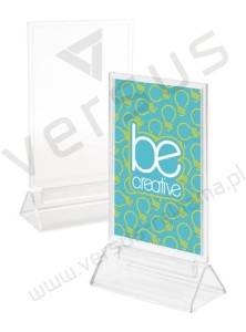 Transparentny stojak na menu MYLES